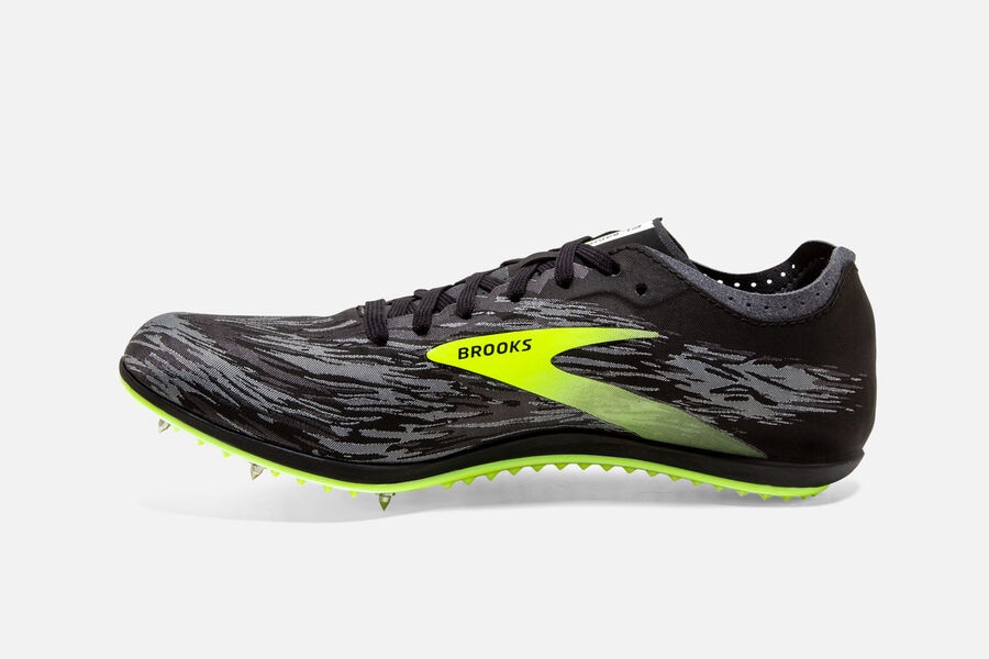 Brooks Elmn8 V5 Spikes Löparskor Herr - Svarta/Gröna - 8174-VARDW